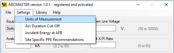 Units of Measurement Dialog