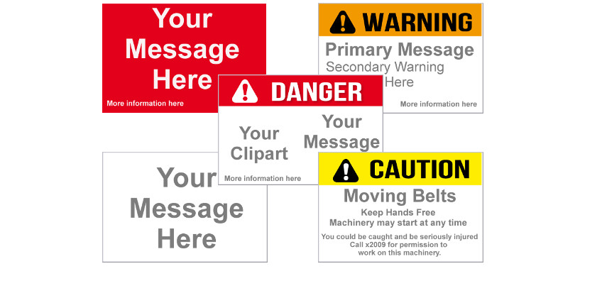 custom signs slide